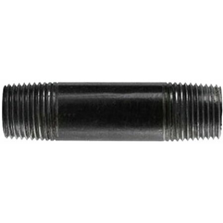 Ldr Industries 300 12X2 NIPPLE 1/2X2 BLACK PIPE 30012X2